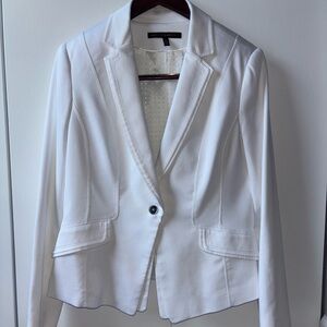 White House Black Market White Blazer